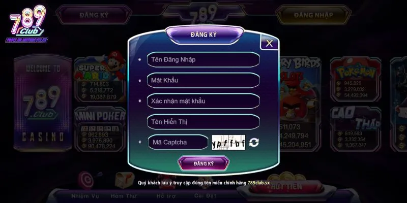 Đăng ký tài khoản 789Club