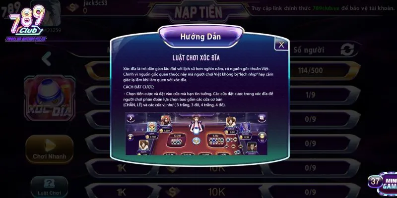 Hiểu rõ luật chơi Xóc Đĩa 789Club