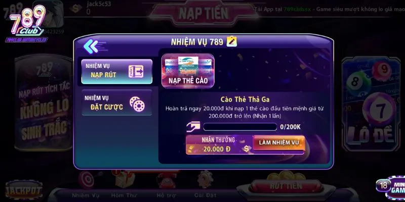 Nhiệm vụ cá cược và phần thưởng
